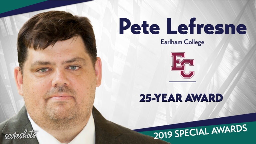 2019 Special Awards Salute: Pete Lefresne (Earlham), CoSIDA 25-Year Award